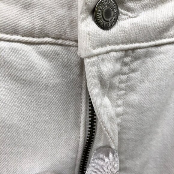 Old Navy High Rise OG Straight White Jeans Womens Size 18 Tall White Distressed - Picture 6 of 11